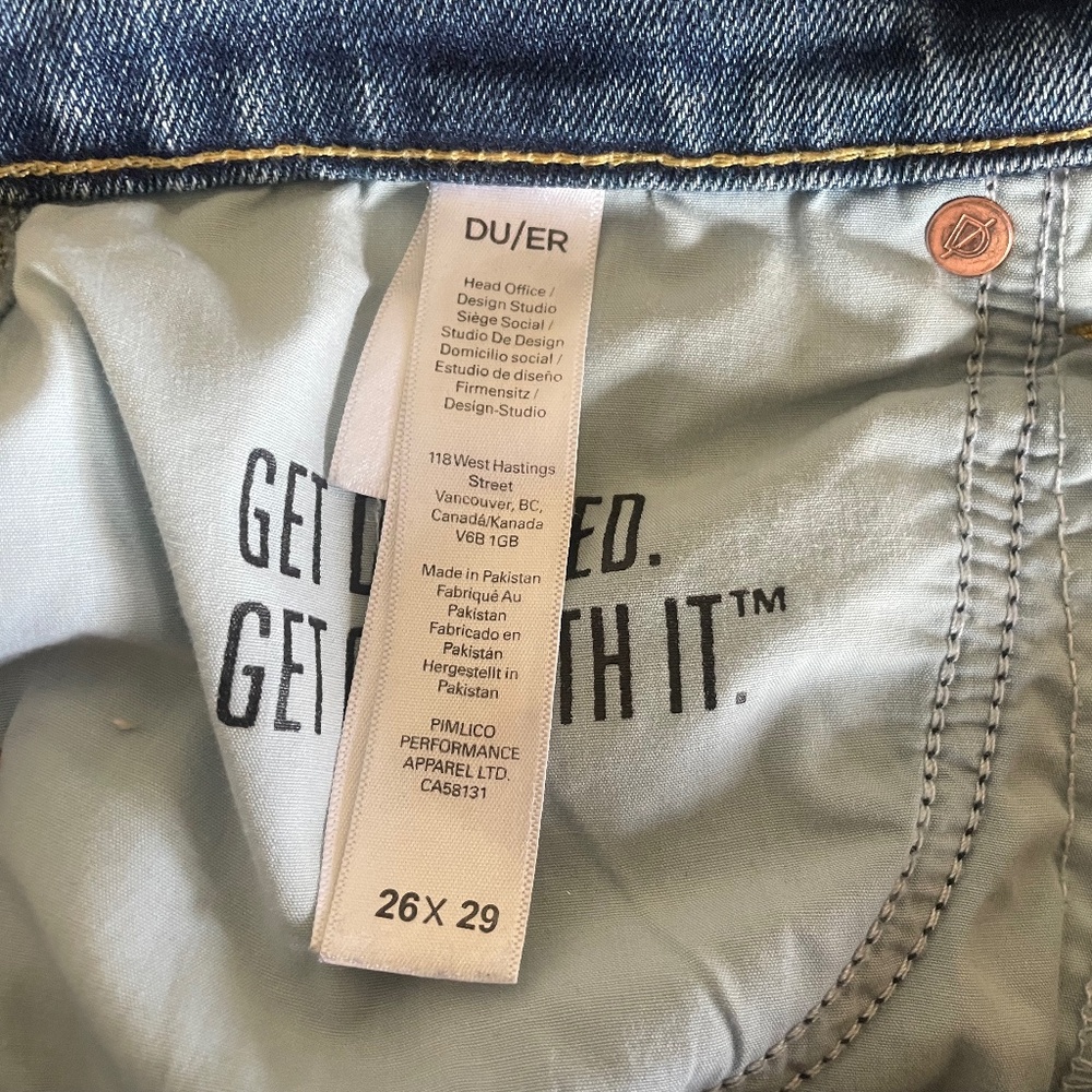 Midweight Performance Denim High Rise Straight Jean, 26X29 - Picture 4 of 6